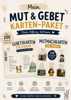 Vorschau - Mal- und Bastelvorlagen - 🙏💛 Mut- & Gebetskarten-Paket für Kinder 🌈✨ - Deckblatt