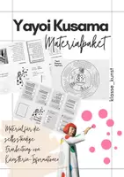 Vorschau - Arbeitsblätter - Materialpaket * Yayoi Kusama * Merkheft + Legekreis + Quiz - Deckblatt