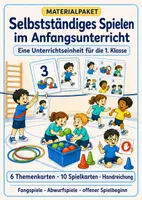Vorschau - Stundenentwürfe - Materialpaket Unterrichtseinheit Selbstständiges Spielen im Sportunterricht - 1. Klasse - Deckblatt