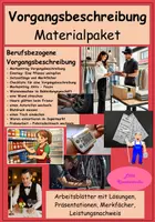Vorschau - Stundenentwürfe - Materialpaket - berufsbezogene Vorgangsbeschreibung inkl. Probearbeit - Deckblatt