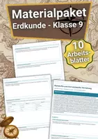 Vorschau - Arbeitsblätter - Materialpaket – Erdkunde Klasse 9 – Arbeitsblätter - Deckblatt