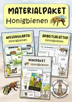 Vorschau - Arbeitsblätter - Honigbienen , Wildbienen & Bienen - Deckblatt