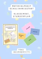Vorschau - Arbeitsblätter - Materialpaket Klassenrat - Stundenplan Sek I - Deckblatt