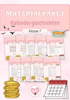 Vorschau - Arbeitsblätter - Kalendergeschichten | Materialpaket | Unterrichtsreihe | Klasse 7 | Deutsch - Deckblatt