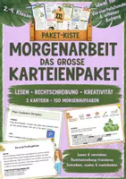 Vorschau - Bildkarten - Paketkiste Morgenarbeit – Das große Karteien-Paket | Lesen, Rechtschreibung & Kreativität | 2.–4. Klasse - Deckblatt