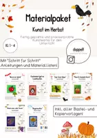 Vorschau - Stundenentwürfe - Materialpaket "Herbst" - KUNST | Klasse 1-4 - Deckblatt