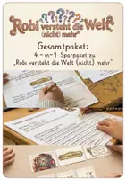 Vorschau - Arbeitsblätter - Gesamtpaket: 4-in-1 Sparpaket zu „Robi versteht die Welt (nicht) mehr“ - Deckblatt