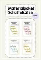 Vorschau - Fördermaterial/Inklusion - Schüttelsätze - Sätze bilden - Materialpaket - Deckblatt