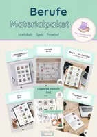 Vorschau - Arbeitsblätter - Berufe – DaZ Materialpaket | Wortschatz, Spiele & Freiarbeit Grundschule - Deckblatt
