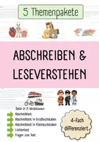 Vorschau - Arbeitsblätter - Materialpaket I ABSCHREIBEN & LESEVERSTEHEN I Differenziert I 5 Varianten - Deckblatt
