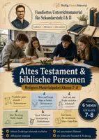 Vorschau - Spiele - Altes Testament & biblische Personen Klasse 7-8 – Religion Materialpaket - Deckblatt