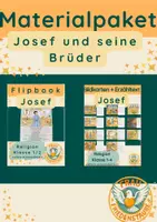 Vorschau - Arbeitsblätter - Materialpaket: Josef und seine Brüder Flipbook + Erzählkarten - Deckblatt
