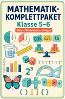 Vorschau - Arbeitsblätter - Mathematik-Komplettpaket – Zentrale Themen der Klassen 5 und 6 - Deckblatt