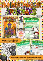 Vorschau - Spiele - Hundertwasser-Spukhaus Materialpaket - Deckblatt
