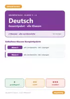 Vorschau - Arbeitsblätter - Deutsch Grundschule Klasse 3+4 - Gesamtpaket alle Klassen - Deckblatt