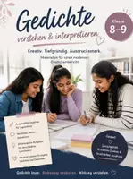 Vorschau - Stundenentwürfe - Reihe „Gedichte verstehen" – 4 Stunden + Klassenarbeit - Deckblatt