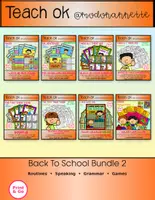 Vista previa - Hojas de trabajo - Back to School para 2º de Primaria - Portada