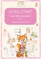 Vorschau - Arbeitsblätter - Schulstart Grundschule – Eulenklasse Materialpaket - Deckblatt