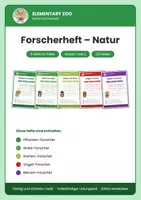 Vorschau - Arbeitsblätter - Forscherheft – Natur · Sachunterricht & Natur · Kl. 1/2 - Deckblatt