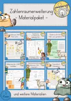 Vorschau - Stundenentwürfe - Zahlenraum 1000 Zahlenraumerweiterung Materialpaket - Deckblatt