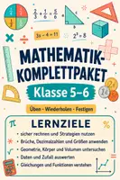 Vorschau - Arbeitsblätter - Mathematik-Komplettpaket Klasse 5–6: Rechnen, Brüche, Größen, Geometrie, Daten, Gleichungen & Rechenspuren - Deckblatt