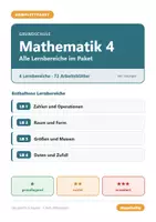 Vorschau - Arbeitsblätter - Mathematik 4 Grundschule - Komplettpaket (alle Lernbereiche) - Deckblatt