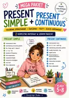 zapowiedź - Present Simple + Present Continuous | MEGA PAKIET | opracowanie + ćwiczenia + testy + klucze - obwoluta