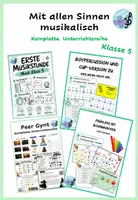 Vorschau - Spiele - Musikunterricht Klasse 5 – Praktisch mit allen Sinnen musikalisch | Starterreihe für den Anfangsunterricht. (Noch wachsend) - Deckblatt