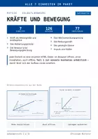 Vorschau - Interaktives Material - Physik Selbstlernkurs — Kräfte und Bewegung (Teil 1–7) - Deckblatt