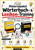 Vorschau - Stundenentwürfe - Materialpaket: Wörterbuch- und Lexikon-Training | Klasse 4, 5, 6 | Deutsch | Arbeit mit Wörterbuch und Lexikon - Deckblatt