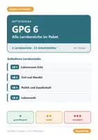 Vorschau - Arbeitsblätter - GPG 6 Mittelschule - Komplettpaket (alle Lernbereiche) - Deckblatt