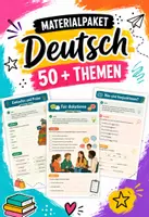 Vorschau - Arbeitsblätter - Materialpaket Deutsch - 50+ Themen - Sofort einsetzbare Arbeitsblätter - Deckblatt