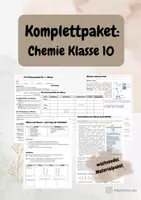 Vorschau - Arbeitsblätter - Chemie Klasse 10 Komplettpaket - Deckblatt
