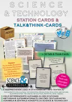 Vorschau - Unterrichtsreihen - Materialpaket - Science and Technology – Stationenlernen und Talk & Think Cards | Englisch Oberstufe | Abitur | - Deckblatt