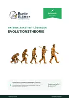 Vorschau - Stundenentwürfe - Materialpaket Evolutionstheorie Klasse 7/8 - Deckblatt