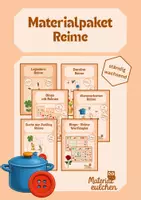 Vorschau - Stationenlernen - Reime Materialpaket - Deckblatt