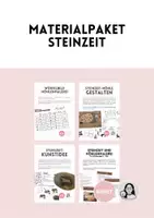 Vorschau - Arbeitsblätter - Materialpaket Steinzeit, Kunstideen - Deckblatt