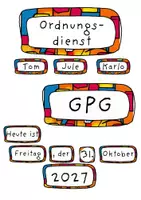 Vorschau - Poster - Materialpaket – Klassenzimmer-Orga im Pop-Art Design - Deckblatt