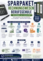 Vorschau - Unterrichtsreihen - Rechnungswesen Berufsschule Sparpaket – Buchführung, Buchungssätze, Bilanz, GuV, Kostenrechnung & Kalkulation - Deckblatt