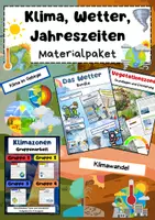 Vorschau - Arbeitsblätter - Klima, Wetter & Jahreszeiten Bundle: Klimazonen, Wetterphänomene, Klimawandel & Vegetation - Deckblatt