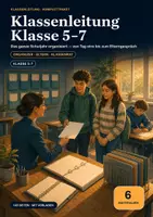 Vorschau - Stundenentwürfe - Klassenleitung Klasse 5–7 Komplettpaket – Jahresorganizer, Elterngespräche, erster Schultag & Klassenrat - Deckblatt