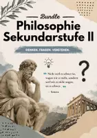 Vorschau - Arbeitsblätter - Philosophie Sek 2 Bundle mit 36 Arbeitsblättern und 6 Präsentationen - Deckblatt