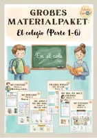 Vorschau - Unterrichtsreihen - Großes Materialpaket: En el colegio – Schule, Fächer, Räume, Personen und einfache Kommunikation im Schulalltag - Deckblatt