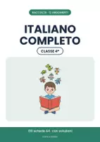 anteprima - Esercizi - 📚 Italiano classe quarta: il programma con 130 schede - Pagina di copertina