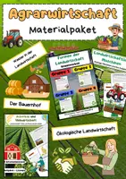 Vorschau - Arbeitsblätter - Agrarwirtschaft Materialpaket: Landwirtschaft, Ackerbau, Tierhaltung, Böden & Nachhaltigkeit - Deckblatt