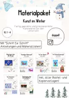 Vorschau - Stundenentwürfe - Materialpaket "Winter" - KUNST | Klasse 1-4 - Deckblatt