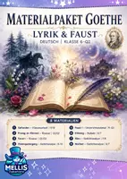 Vorschau - Arbeitsblätter - Gedichtanalyse Goethe Materialpaket Klasse 6 7 8 9 10 - Deckblatt
