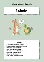 Vorschau - Arbeitsblätter - Fabeln - Materialpaket (Deutsch) - Deckblatt