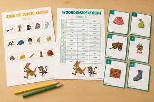Voorbeeld - Spelpakket bewegend leren | Taaltoer thema 1 en 2 - Voorblad