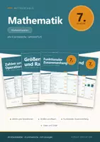 Vorschau - Arbeitsblätter - Mathematik 7 Mittelschule - Komplettpaket + Lernzielkontrollen + Grundwissen - Deckblatt